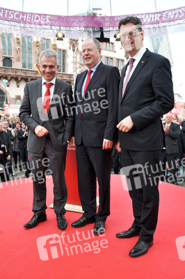 Peter Feldmann, Peer Steinbrück, Thorsten Schäfer-Gümbel