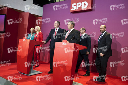 SPD Wahlabend zur Bundestagswahl im Willy-Brandt-Haus, Berlin