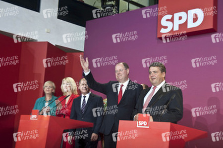 SPD Wahlabend zur Bundestagswahl im Willy-Brandt-Haus, Berlin