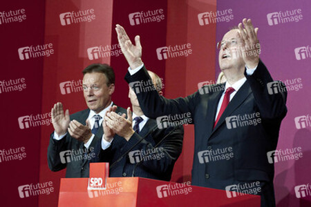 SPD Wahlabend zur Bundestagswahl im Willy-Brandt-Haus, Berlin