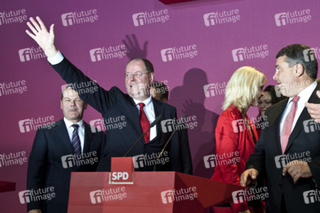 SPD Wahlabend zur Bundestagswahl im Willy-Brandt-Haus, Berlin