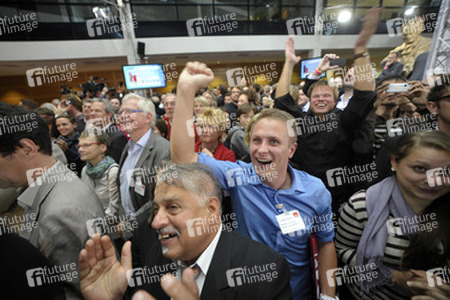 SPD Wahlabend zur Bundestagswahl im Willy-Brandt-Haus, Berlin