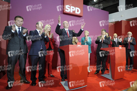 SPD Wahlabend zur Bundestagswahl im Willy-Brandt-Haus, Berlin