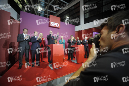SPD Wahlabend zur Bundestagswahl im Willy-Brandt-Haus, Berlin