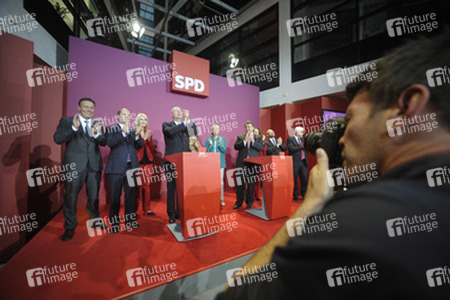 SPD Wahlabend zur Bundestagswahl im Willy-Brandt-Haus, Berlin