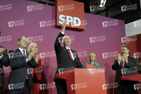 SPD Wahlabend zur Bundestagswahl im Willy-Brandt-Haus, Berlin