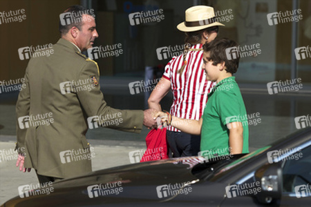 King Juan Carlos erhält Besuch im Quiron Hospital, Pozuelo de Alarcon