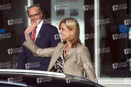 King Juan Carlos erhält Besuch im Quiron Hospital, Pozuelo de Alarcon