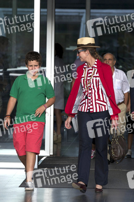 King Juan Carlos erhält Besuch im Quiron Hospital, Pozuelo de Alarcon