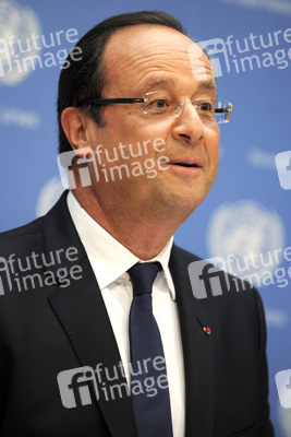Francois Hollande Pressekonferenz, New York