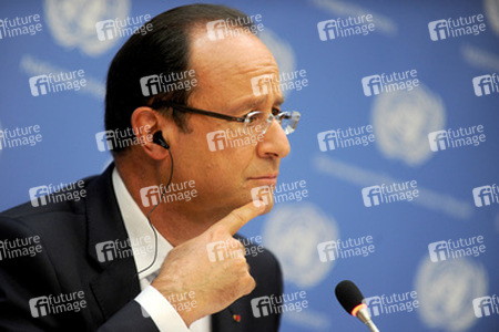 Francois Hollande Pressekonferenz, New York