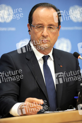 Francois Hollande Pressekonferenz, New York