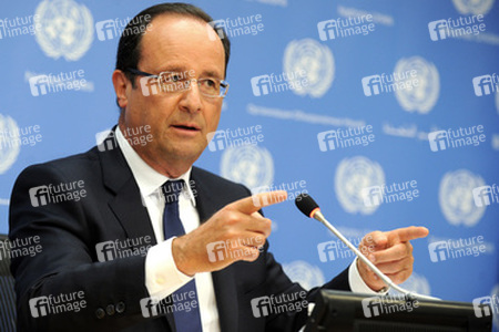 Francois Hollande Pressekonferenz, New York
