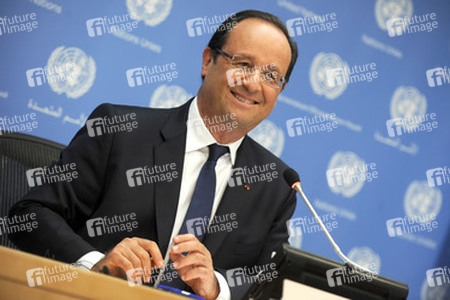 Francois Hollande Pressekonferenz, New York
