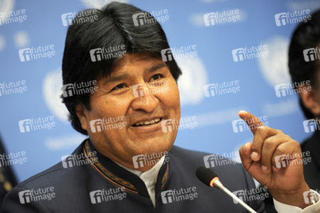 Evo Morales Pressekonferenz, New York