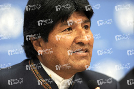 Evo Morales Pressekonferenz, New York
