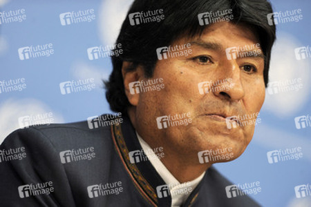 Evo Morales Pressekonferenz, New York