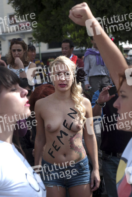 Inna Schewtschenko / Inna Shevchenko mit Femen Rekruten