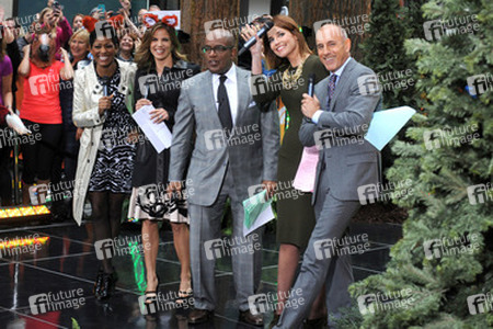 Hosts Tamron Hall, Natalie Morales, Al Roker, Savannah Guthrie, Matt Lauer