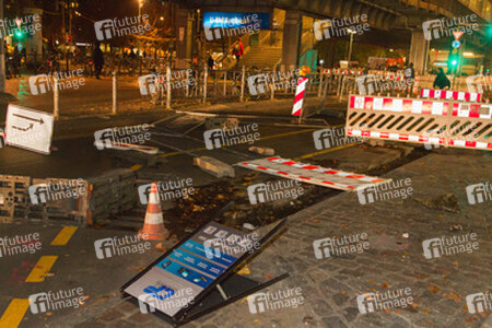 Demonstration gegen europäische Asylbewerbergesetze in Kreuzberg, Berlin