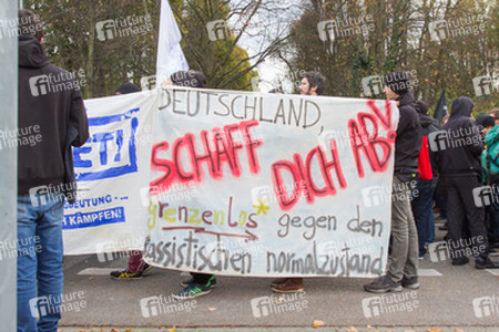 Demonstration 'Welcome Refugees - Solidarität mit Flüchtlingen', Rostock