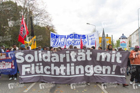 Demonstration 'Welcome Refugees - Solidarität mit Flüchtlingen', Rostock