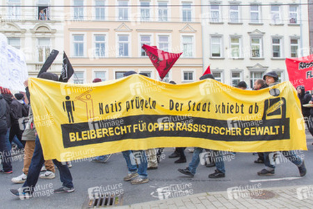 Demonstration 'Welcome Refugees - Solidarität mit Flüchtlingen', Rostock