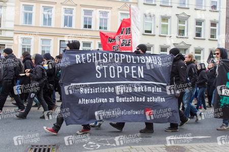 Demonstration 'Welcome Refugees - Solidarität mit Flüchtlingen', Rostock