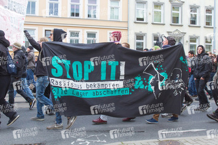 Demonstration 'Welcome Refugees - Solidarität mit Flüchtlingen', Rostock