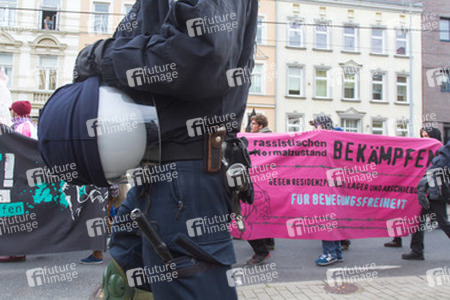 Demonstration 'Welcome Refugees - Solidarität mit Flüchtlingen', Rostock