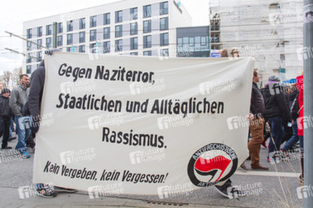 Demonstration 'Welcome Refugees - Solidarität mit Flüchtlingen', Rostock