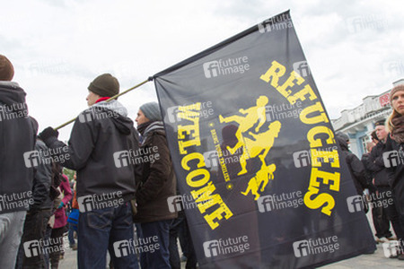 Demonstration 'Welcome Refugees - Solidarität mit Flüchtlingen', Rostock
