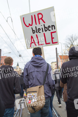 Demonstration 'Welcome Refugees - Solidarität mit Flüchtlingen', Rostock