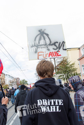 Demonstration 'Welcome Refugees - Solidarität mit Flüchtlingen', Rostock