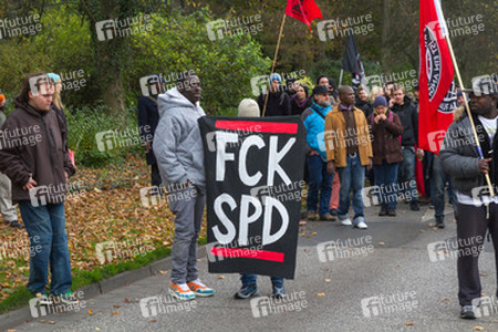 Demonstration 'Welcome Refugees - Solidarität mit Flüchtlingen', Rostock