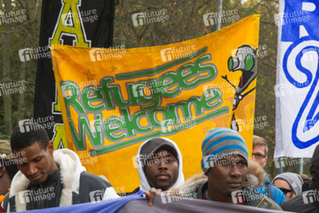 Demonstration 'Welcome Refugees - Solidarität mit Flüchtlingen', Rostock
