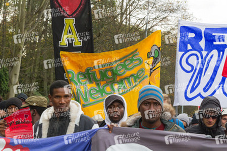 Demonstration 'Welcome Refugees - Solidarität mit Flüchtlingen', Rostock