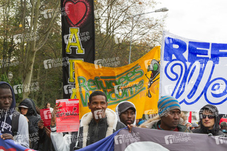 Demonstration 'Welcome Refugees - Solidarität mit Flüchtlingen', Rostock
