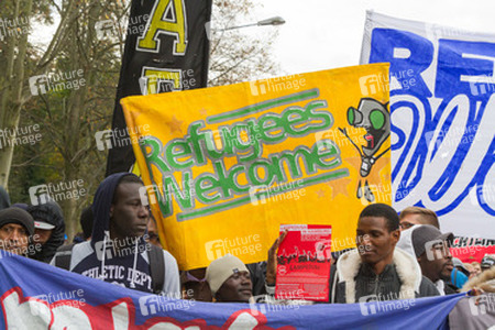 Demonstration 'Welcome Refugees - Solidarität mit Flüchtlingen', Rostock
