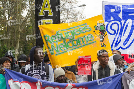 Demonstration 'Welcome Refugees - Solidarität mit Flüchtlingen', Rostock
