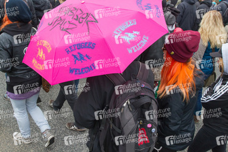 Demonstration 'Welcome Refugees - Solidarität mit Flüchtlingen', Rostock