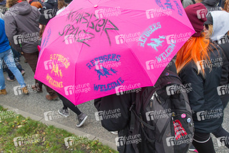 Demonstration 'Welcome Refugees - Solidarität mit Flüchtlingen', Rostock