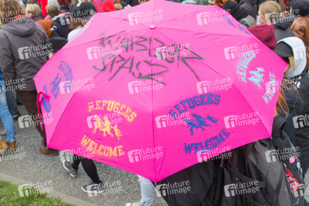 Demonstration 'Welcome Refugees - Solidarität mit Flüchtlingen', Rostock