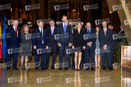 Felipe von Spanien, Letizia von Spanien und Gäste