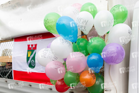 Demonstration rechter Gruppen in Marzahn-Hellersdorf, Berlin