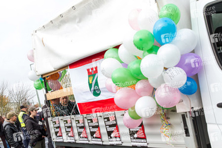 Demonstration rechter Gruppen in Marzahn-Hellersdorf, Berlin