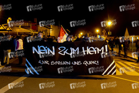 Demonstration von Neonazis, Pätz bei Bestensee