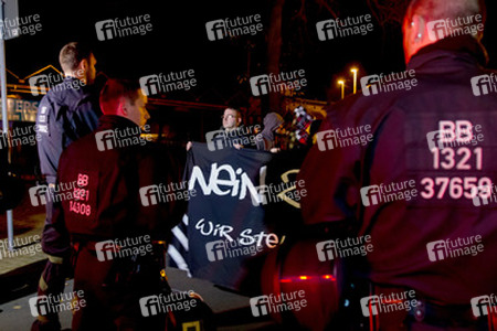 Demonstration von Neonazis, Pätz bei Bestensee