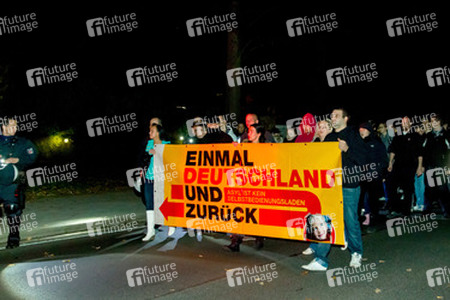 Demonstration von Neonazis, Pätz bei Bestensee