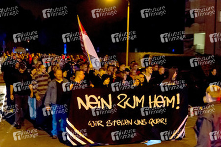 Demonstration von Neonazis, Pätz bei Bestensee